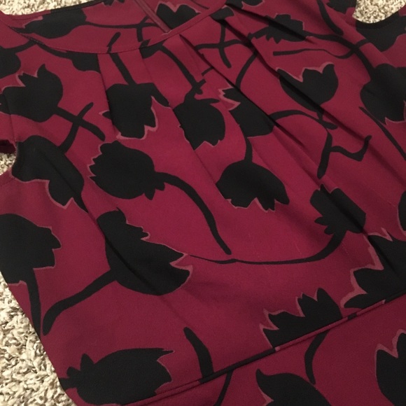 Loft Red and Black Dress - Picture 4 of 7